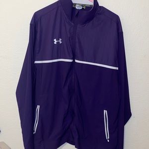 Purple under armor fleece jacket